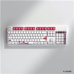 HYTE Sakura Miko Keycap Set and Desk Pad Bundle White