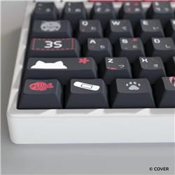 HYTE Sakura Miko Keycap Set and Desk Pad Bundle Black