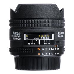 Nikon AF FX Fisheye-NIKKOR 16 mm f/2.8D | Objectif Fisheye plein format | Angle de vue de 180 degrés
