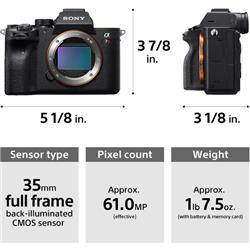 Appareil photo numérique Sony Alpha7R IV ILCE-7RM4A (boîtier uniquemen
