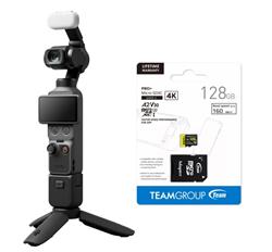 DJI Osmo Pocket 4 Creator Combo + TEAMGROUP PRO+ 128GB microSDXC