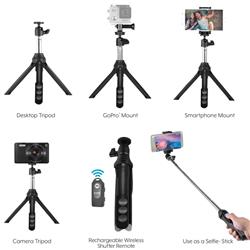 BOWER Multipod 6-in-1 Tripod Selfie Stick w/ Bluetooth Remote Shutter