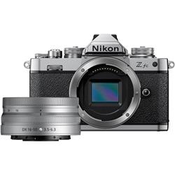 nsemble appareil photo sans miroir "Nikon Z fc 16-50mm f/3.5-6.3 VR (argent) avec objectif