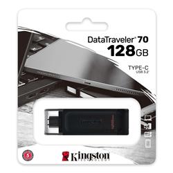 Kingston DataTraveler 70 128GB USB-C 3.2 Gen 1 - Flash Drive
