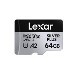 Lexar Professional SILVER PLUS 64 Go microSDXC UHS-I U3 A2 V30