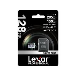Lexar Professional SILVER PLUS 128 Go microSDXC UHS-I U3 A2 V30