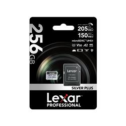 Lexar Professional SILVER PLUS 256GB microSDXC UHS-I U3 A2 V30(Open Box)