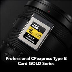 Carte mémoire Lexar Professional CFexpress Type B 256 Go, lecture jusqu'à 1 750 Mo/s, enregistrement vidéo brut 8K (LCXEXPR2...