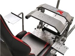 GTR Simulator GTA-Pro Model - Silver Frame, Black/Red Seat
