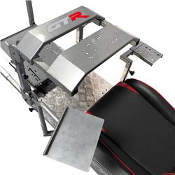 GTR Simulator GTA-Pro Model - Silver Frame, Black/Red Seat