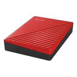 WD (My Passport) - Disque dur portatif 4 To rouge