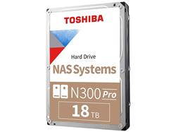 Toshiba N300 Pro 18TB NAS Internal Hard Drive 7200RPM  SATA 3.0