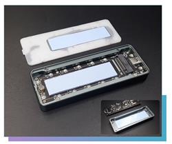 iCAN - Boîtier portatif pour disque électronique NVME M.2 RVB