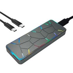 iCAN - Boîtier portatif pour disque électronique NVME M.2 RVB