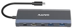 Maiwo 6-in-1 USB 3.2 Docking Station + M.2 NVMe/SSD Enclosure