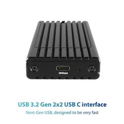 Vantec NexStar SX, M.2 NVMe SSD vers USB 3.2 Gen2x2 (NST-230C3-BK)