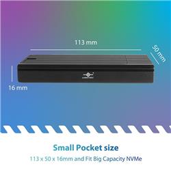 Vantec NexStar SX, M.2 NVMe SSD vers USB 3.2 Gen2x2 (NST-230C3-BK)