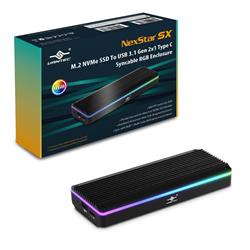 Vantec M.2 NVMe SSD To USB 3.1 Gen 2x1 Type C Syncable RGB Enclosure(Open Box)