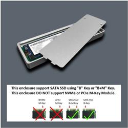 Boîtier d'encapsulation Vantec NexStar SX M.2 SATA SSD vers USB 3.0