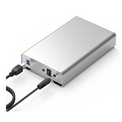 iCAN 3.5" SATA HDD Aluminum Enclosure USB3.0 - Silver