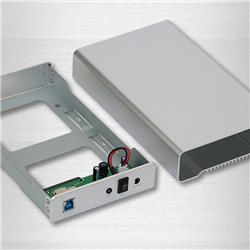 iCAN 3.5" SATA HDD Aluminum Enclosure USB3.0 - Silver