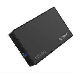 Boîtier de disque dur ORICO 3588US3 SATA USB 3.0 sans outil gratuit de 3,5 pouces en noir