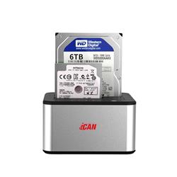 iCAN USB3.0 to SATA Dual HDD/SSD Docking station