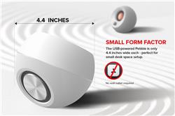 CREATIVE Pebble 2.0 USB Desktop Speakers, White(Open Box)