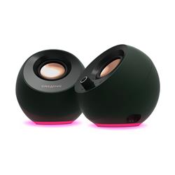 CREATIVE Pebble Pro 2.0 RGB Speakers with Bluetooth 5.3, Alpine Green