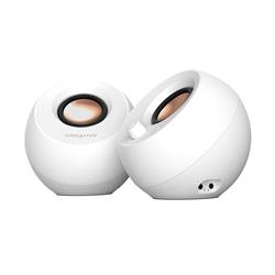 Creative Pebble Pro 2.0 RGB Speakers with Bluetooth 5.3, White