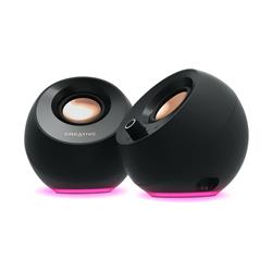 Creative Pebble Pro 2.0 RGB Speakers avec Bluetooth 5.3, Noir