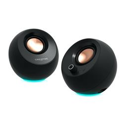 Creative Pebble Pro 2.0 RGB Speakers avec Bluetooth 5.3, Noir