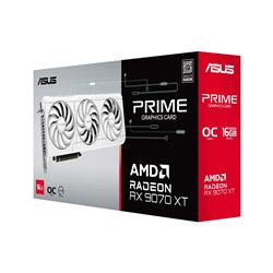 ASUS Prime Radeon RX 9070 XT White OC Edition GDDR6 Trois ventilateurs(Open Box)