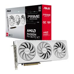 ASUS Prime Radeon RX 9070 XT White OC Edition GDDR6 Trois ventilateurs(Open Box)