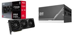 ASUS Prime Radeon RX 9070 XT OC GPU + Prime 750W PSU