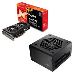 SAPPHIRE PULSE AMD RADEON RX 9060 XT 16 Go Carte graphique + FSP VITA-850GM Bloc d'alimentation