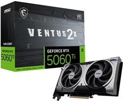MSI Ventus GeForce RTX 5060 Ti 16GB GDDR7 PCI Express 5.0 x 16 (use x8) ATX Graphics Card RTX 5060 Ti 16G VENTUS 2X OC PLUS