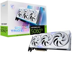 MSI GeForce RTX 5060 Ti 16G GAMING TRIO OC WHITE, GDDR7 16GB graphics