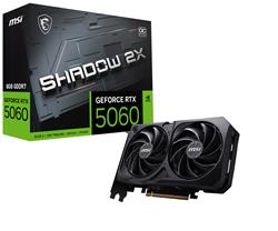 MSI GeForce RTX 5060 8G SHADOW 2X OC, GDDR7 8GB, PCI-E 5.0, 128 bit,