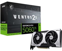 MSI Ventus GeForce RTX 5060 Ti 8GB GDDR7 PCI Express 5.0 x 16 (use x8) ATX Graphics Card RTX 5060 Ti 8G VENTUS 2X PLUS