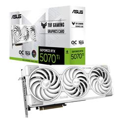 ASUS TUF Gaming white GeForce RTX 5070 Ti OC Edition 16GB GDDR7 TUF-RTX5070TI-O16G-WHITE-GAMING PCI-Express 5.0 DLSS 4.0 Graphics Card