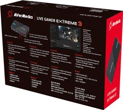 Avermedia Live Gamer Extreme 3, Plug and Play 4K Capture Card(Open Box)