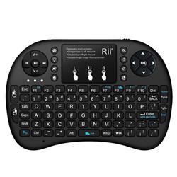 RII Mini i8+ Wireless Backlit Keyboard with Touchpad Mouse(Open Box)