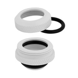 Raccord CORSAIR (tube dur), XF Hardline, pack de 4 (compression OD 14 mm ; blanc brillant)