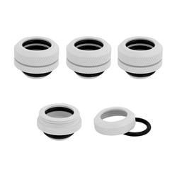 Raccord CORSAIR (tube dur), XF Hardline, pack de 4 (compression OD 14 mm ; blanc brillant)