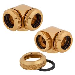 CORSAIR Fitting (tube dur), XF Hardline 2-pack (90 Angled 14mm OD compression; or)