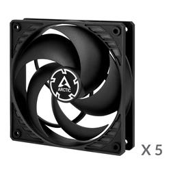 Arctic P12 Ventilateur de 120 mm, Noir, Paquet de 5