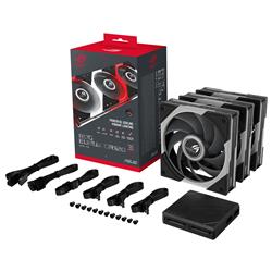 ASUS ROG Europe GR120 ARGB 120 mm Ventilateur Paquet de 3 Noir