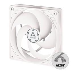 Arctic P12 PWM PST (Blanc) 120 mm Ventilateur de boîtier à pression optimisée | Vitesse contrôlée PWM avec PST