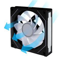 LIAN LI Uni Fan SL-INF 120 Reverse Blade 120mm Case Fan, Single Pack - Black